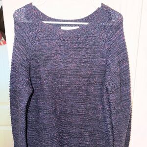 Faded Glory Women's Dark Blue/Purple Knit Sweater